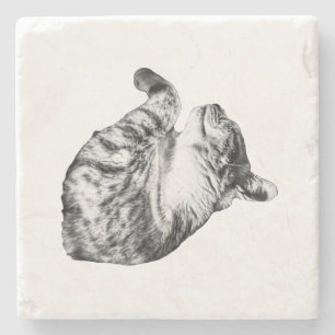 Ember-Step Purr Stone Coaster