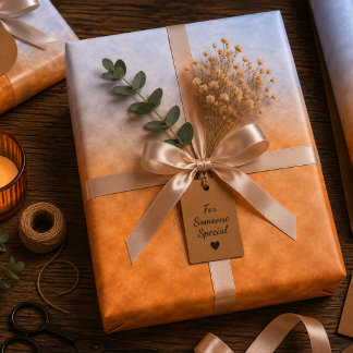 Embers in the Sky Wrapping Paper Sheet