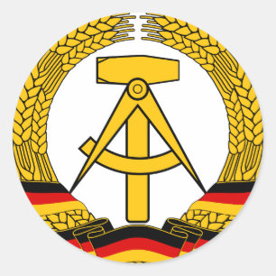 Emblem der DDR - National Emblem of the GDR Classic Round Sticker