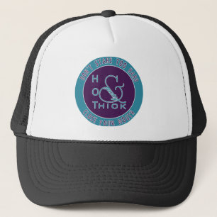 Emblem  Hot Thick and Pretty Don't Stare Too Hard Trucker Hat