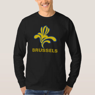Emblem Iris Brussels Bruxelles Brussel  Belgium T-Shirt