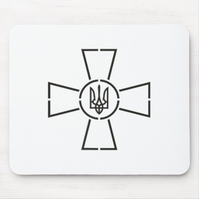 Emblem Of Armed Forces Of Ukrainian Army  Mouse Pad (Front)