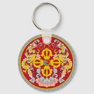 Emblem of Bhutan (རྒྱལ་ཡོངས་ Keychain