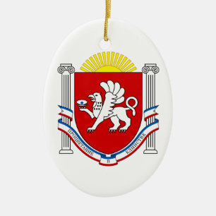 Emblem of Crimea Ceramic Ornament