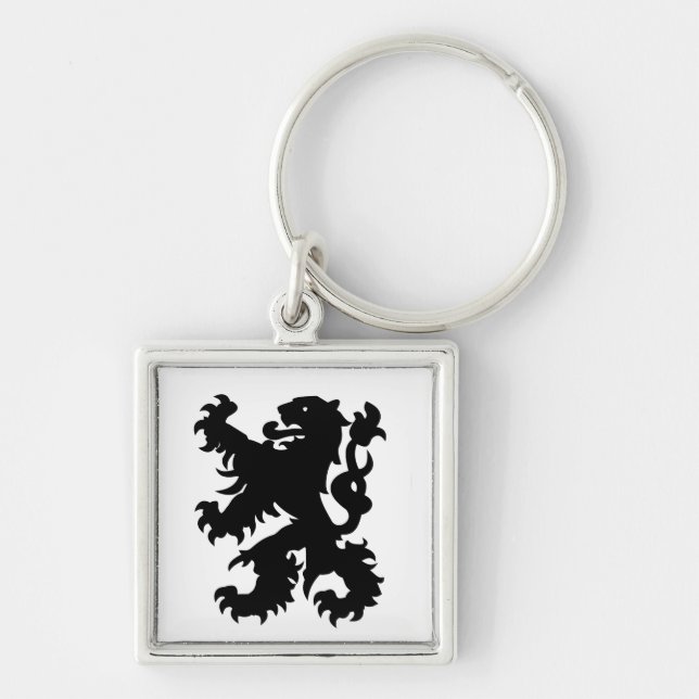 Emblem of Flemish Lion Keychain (Front)