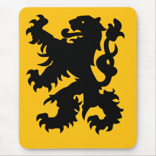 Emblem of Flemish Lion Mouse Pad