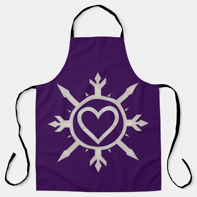 "Emblem of Love" All-Over Print Apron (Front)