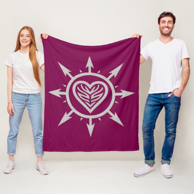 "Emblem of Love " T-Shirt Fleece Blanket (In Situ)
