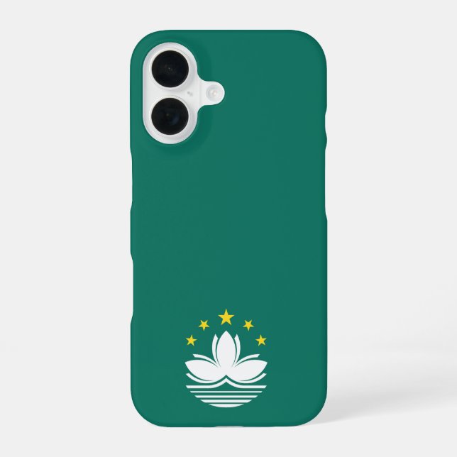 Emblem of Macau iPhone 16 Case (Back)