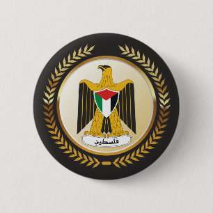 Emblem Of Palestine 2 Inch Round Button