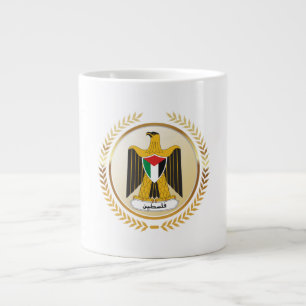 Emblem Of Palestine Large Coffee Mug