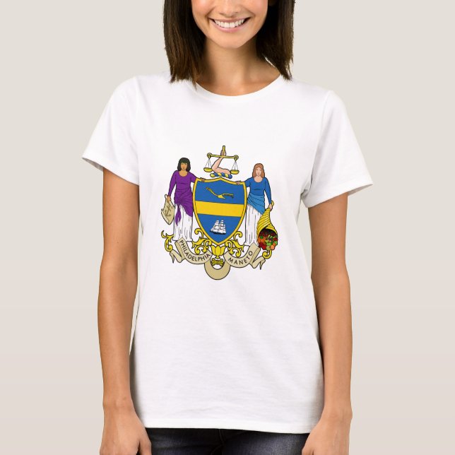 Emblem of Philadelphia, Pennsylvania T-Shirt (Front)