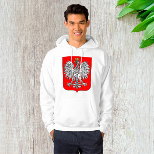 Emblem Of Poland Mens Hoodie