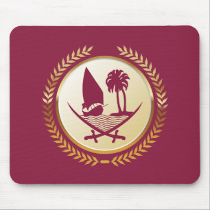 Emblem of Qatar Mouse Pad