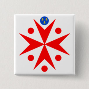 Emblem of the Navy Tuscany Medici 2 Inch Square Button