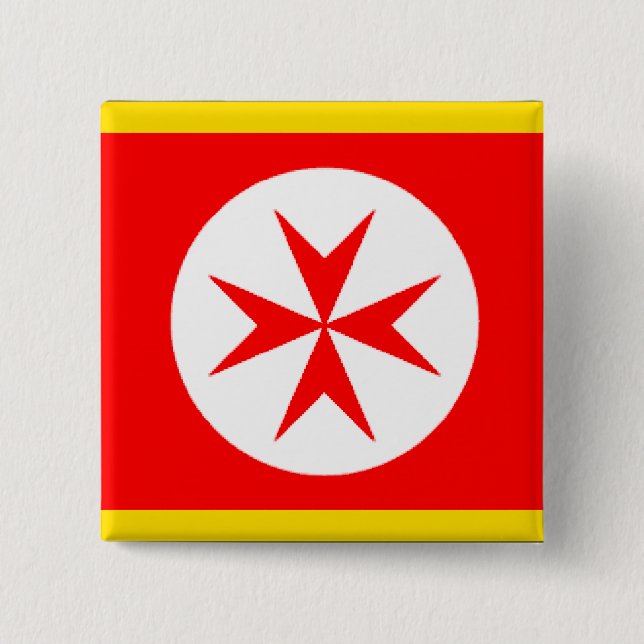 Emblem of the Navy Tuscany Medici 2 Inch Square Button (Front)