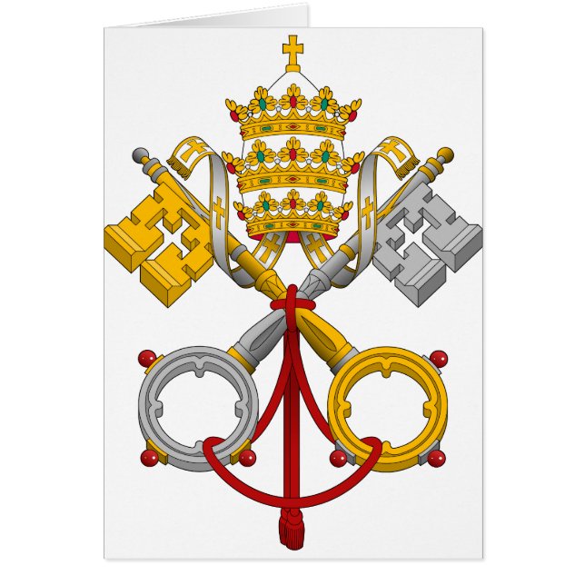 Emblem of the Papacy Official Pope Symbol Coat (Front)