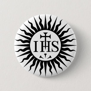 Emblem of the Society of Jesus  2 Inch Round Button