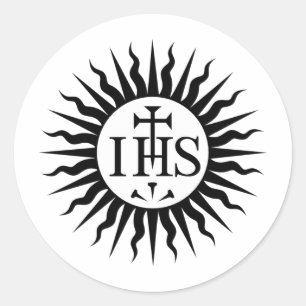 Emblem of the Society of Jesus  Classic Round Sticker