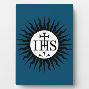 Emblem of the Society of Jesus Monogram  Plaque