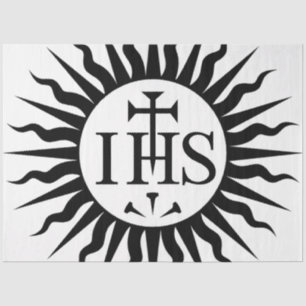 Emblem of the Society of Jesus Tissue Paper