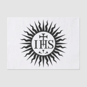 Emblem of the Society of Jesus Tissue Paper