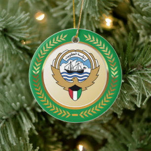 Emblem of The State of Kuwait Ceramic Ornament