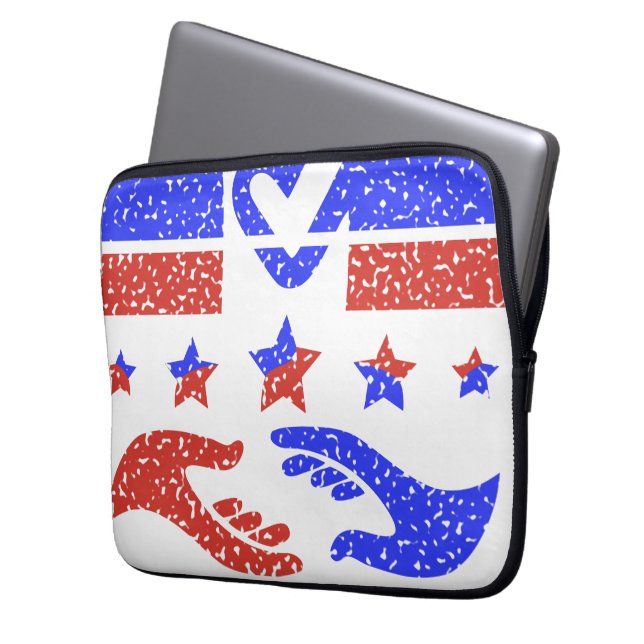 Emblem of Unity - Celebrating Collaborative Trust Laptop Sleeve (Front Left)