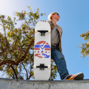 Emblem of Unity - Celebrating Collaborative Trust Skateboard
