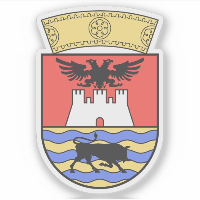 Emblem of Vlorë County, Albania (Front)