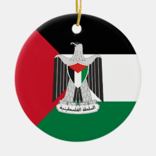 emblem palestine authority ceramic ornament