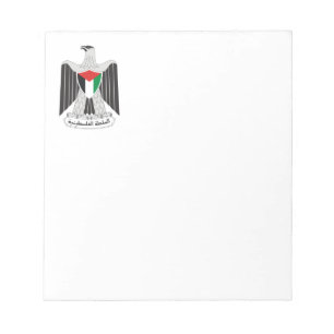 emblem palestine authority notepad