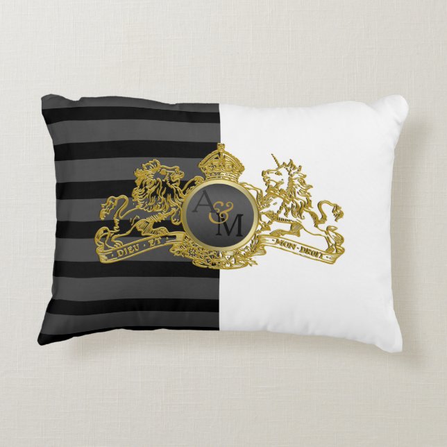 Emblème d'or noir Coussin de porte-anneau Tuxedo b (Dos)