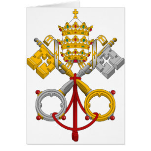 Emblème du pape officiel Symbol Coat de papauté