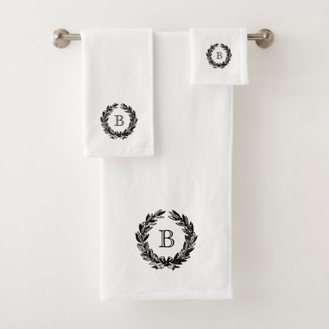 Emblème Monogram Family Crest Emblem Vintage (En situation)