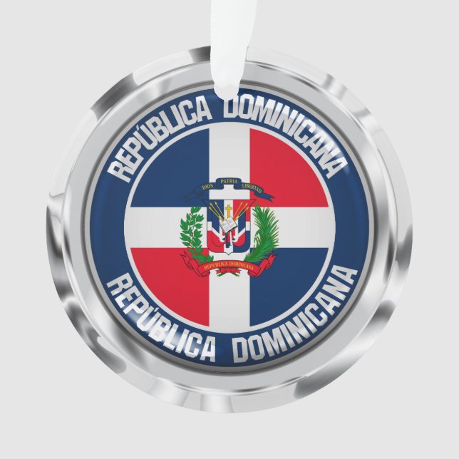 Emblème rond de la République Dominicaine (devant)
