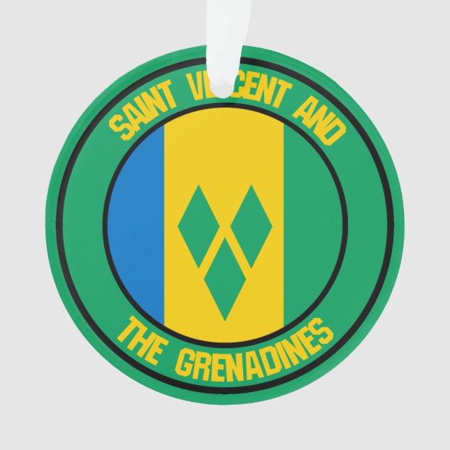 Emblème rond de Saint-Vincent-et-les-Grenadines (devant)