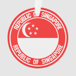 Emblème rond de Singapour