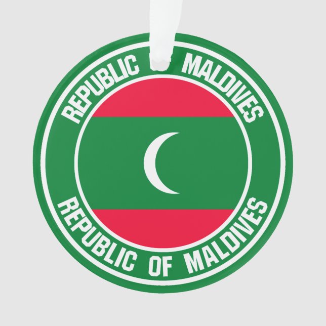 Emblème rond des Maldives (devant)