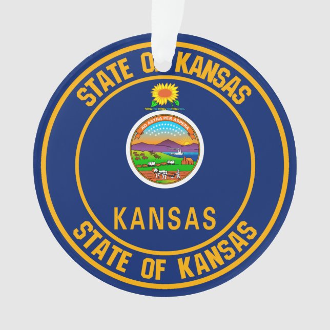 Emblème rond du Kansas (devant)