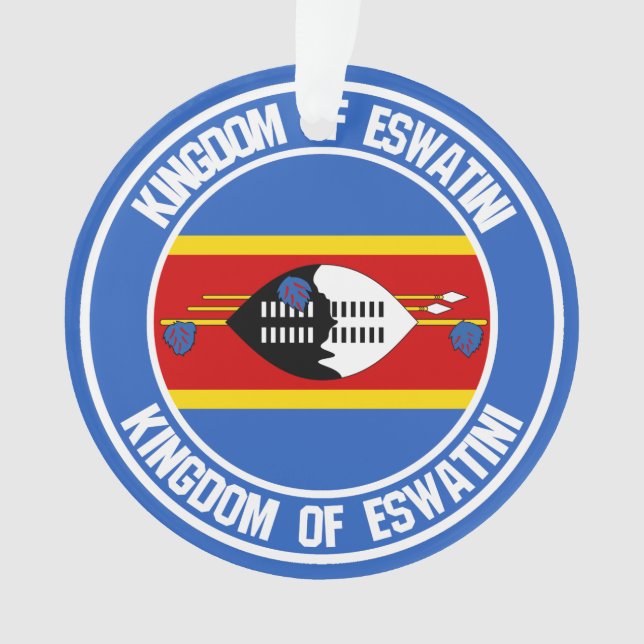 Emblème rond du Swaziland ( Eswatini ) (devant)