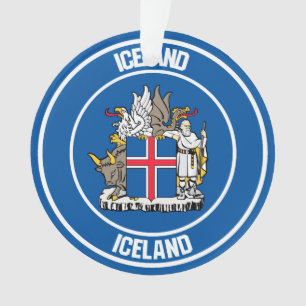 Emblème rond Islande