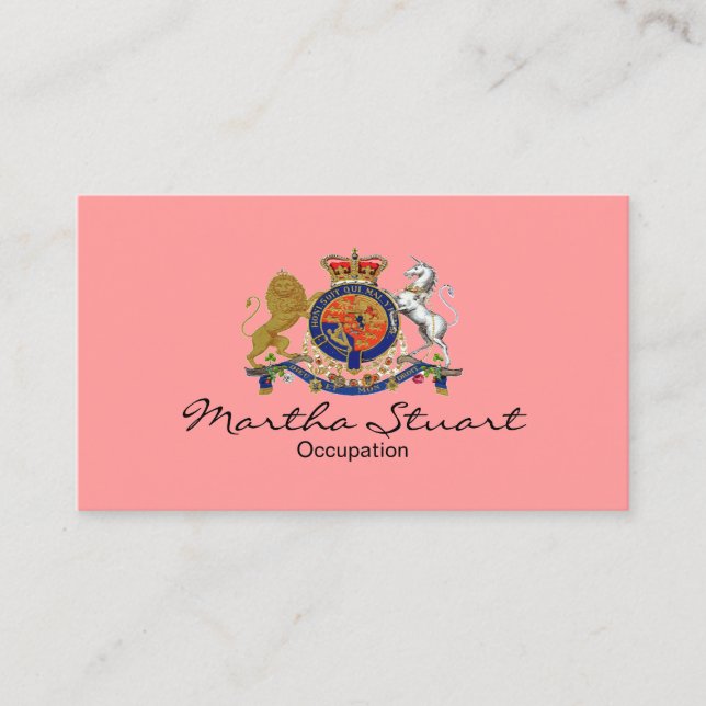 Emblème royal ~ Carte de visite / Unisex (Devant)