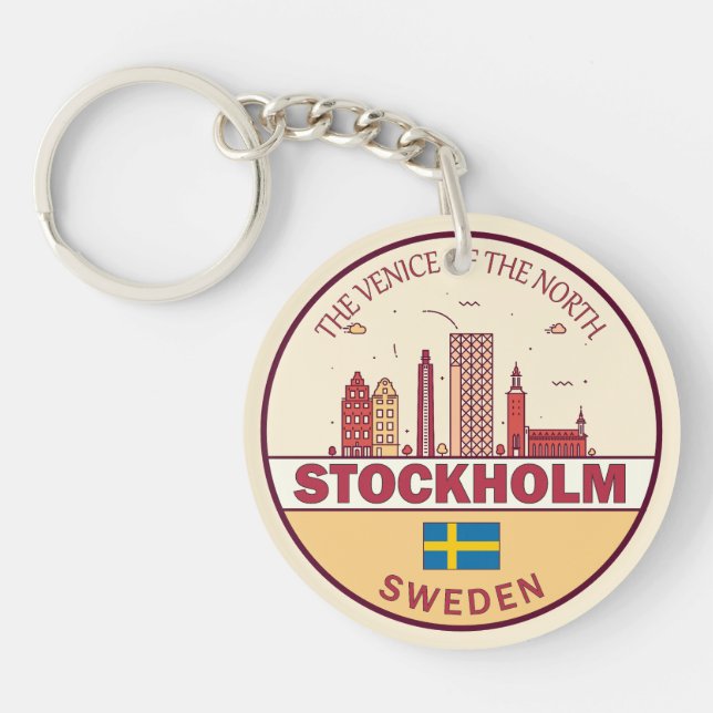 Emblème Skyline de Stockholm Suède (Devant)