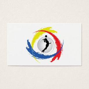 Emblème tricolore de volleyball (femelle)