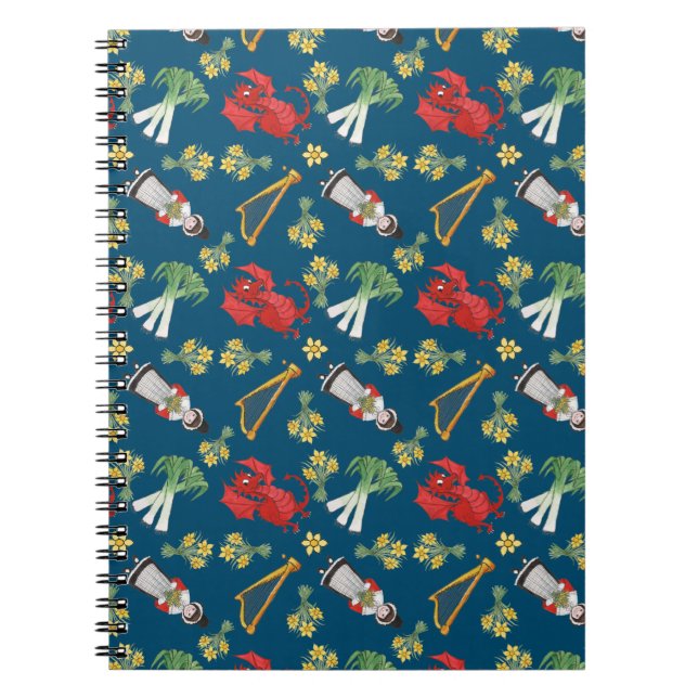 Emblèmes de Gallois d'amusement sur le carnet de (Devant)