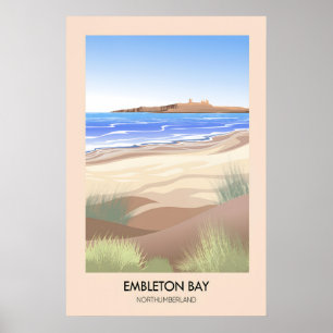 Embleton Bay Northumberland Travel Poster