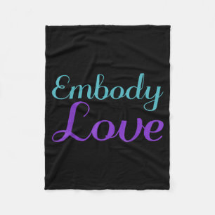 Embody Love Prevention Artwork Fleece Blanket