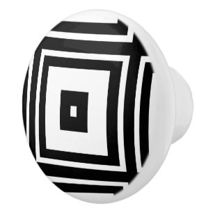 Emboîtement du bouton en céramique de carré blanc