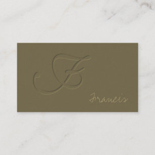 Emboss Business Card